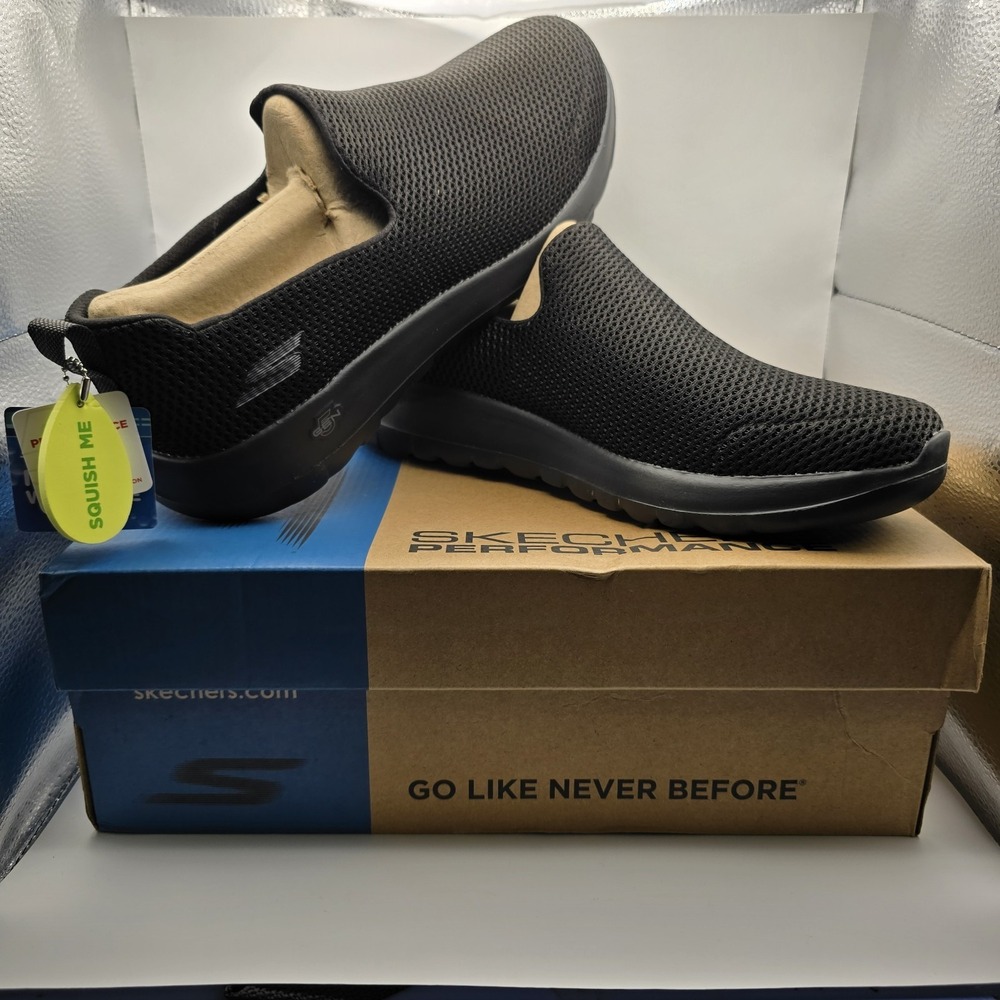 Skechers Go Walk Max Slip-On Walking Shoes Men's Size 12 Black 54600/BBK NWT